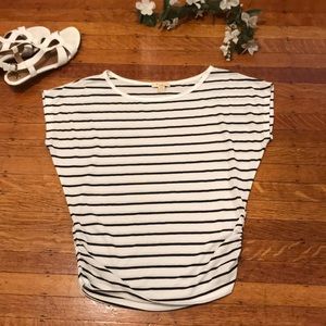 Black and white strip tee shirt